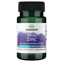 Swanson Albion Chelated Zinc Glycinate 30 Milligrams 90 Capsules