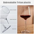 thumbnail image 4 of MICHLEY Verres à Vin Flottants pour Piscine, Grands Verres à Vin Rouges Modernes Ensemble de 4, Plastique Tritan Incassable Bourgogne Vaisselle à Pied Réutilisable 15oz, 4 of 7