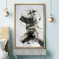 thumbnail image 3 of IDEA4WALL Framed Canvas Print Wall Art Dark Watercolor Paint Ink Style Art Stroke Collage Abstract Shapes Illustrations Modern Art Decorative Minimal Relax for Bedroom - 16"x24" Natural, 3 of 5