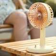 thumbnail image 4 of ASXITE Fans that Blow Cold,Desk Fan,Rechargeable Usb Fan,Portable In A Straight,Two Speed Wind Speed,Desktop Fan,Regolabile Angle Up And Down Sway, 4 of 6