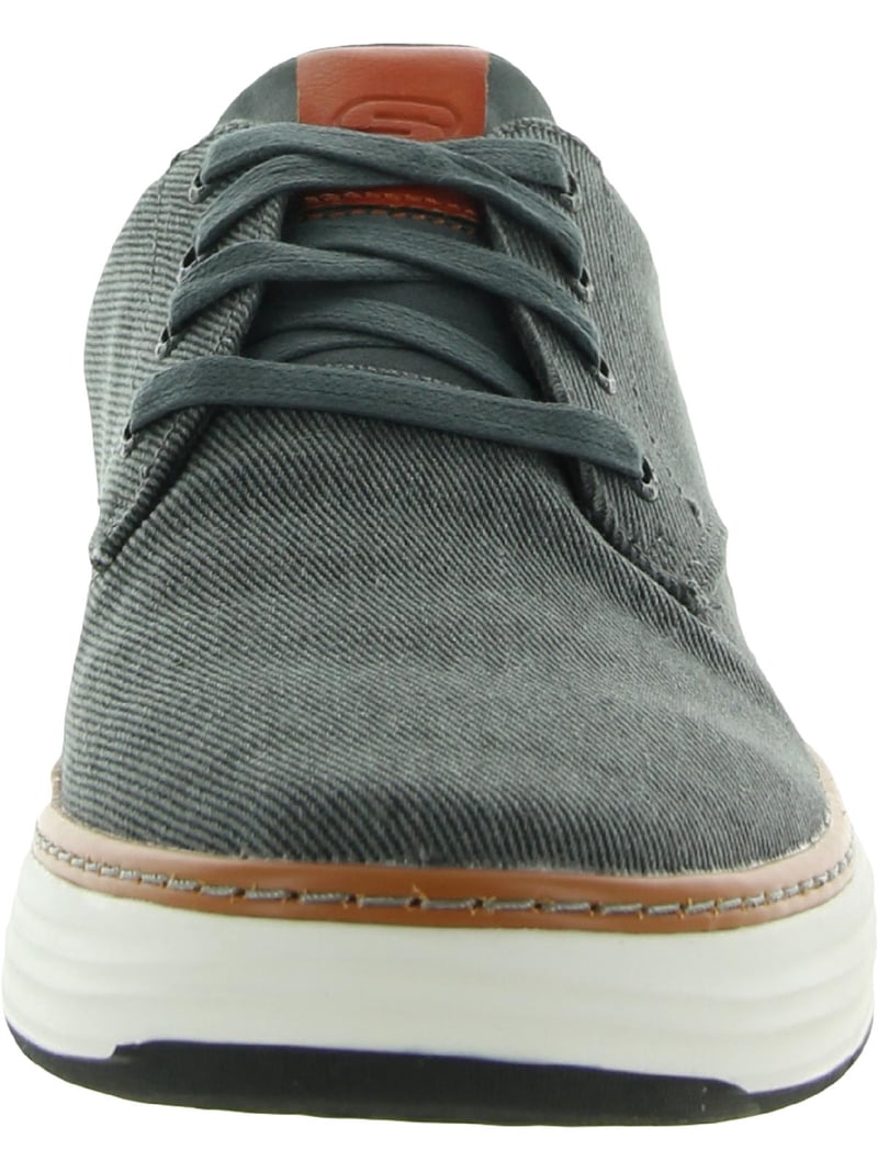 SKECHERS MORENA-EDERSON CANVAS OXFORDS Mens SZ 9 Skechers Moreno Ederson Gray/Taupe Canvas Oxford Shoes Men main image 2