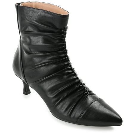 

Journee Collection Womens Chevi Pointed Toe Kitten Heel Ankle Booties