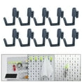 thumbnail image 6 of FITYLE 20 Pieces Pegboard Hook Display Hooks Multiuse Pegboard Accessories Stable Sturdy Utility Hooks for Craft Room Hiking Storage Black, 6 of 10
