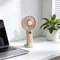 thumbnail image 4 of Rechargeable Handheld Fan, Portable Desk Fan USB Powered, Mini Personal Fan with 3 Speed Adjustments, Compact Dual-Use Cooling for Home, Office, and Outdoor Use, 4 of 6