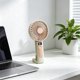 thumbnail image 5 of Ventilador portátil de mano con carga USB, pequeño ventilador de escritorio para viajes al aire libre, oficina y hogar: mini ventilador de 3 velocidades con batería recargable integrada., 5 of 6