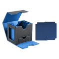 thumbnail image 3 of Estuche Para Baraja De Cartas Con Capacidad Para Más De 100 Tarjetas, Accesorios, Multifuncional, Interior De Piel Sintética En Color Azul Interior azul, 3 of 8