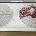 thumbnail image 6 of Ambesonne Japanese Place Mats Set of 4, Floral Art on Umbrella, Standard Size, White and Red, 6 of 6