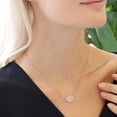 thumbnail image 5 of Humble Chic Rose Gold Druzy Delicate Necklace - Dainty Chain Simple Pendant, 5 of 7