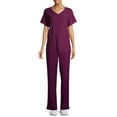 thumbnail image 3 of ClimateRight by Cuddl Duds Short Sleeve V-Neck Scrub Top (Women's ), 3 of 6