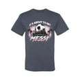 thumbnail image 2 of Wild Bobby It's About To Get Miami Soccer Skyline Sports Men Tee, Vintage Heather Blue, Large, 2 of 5