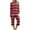 Burgundy, variant on 2PC Pajamas Set for Women Crewneck Long Sleeve Pullover with Casual Capri Homewear Comfortable Sleepwear Set,Burgundy