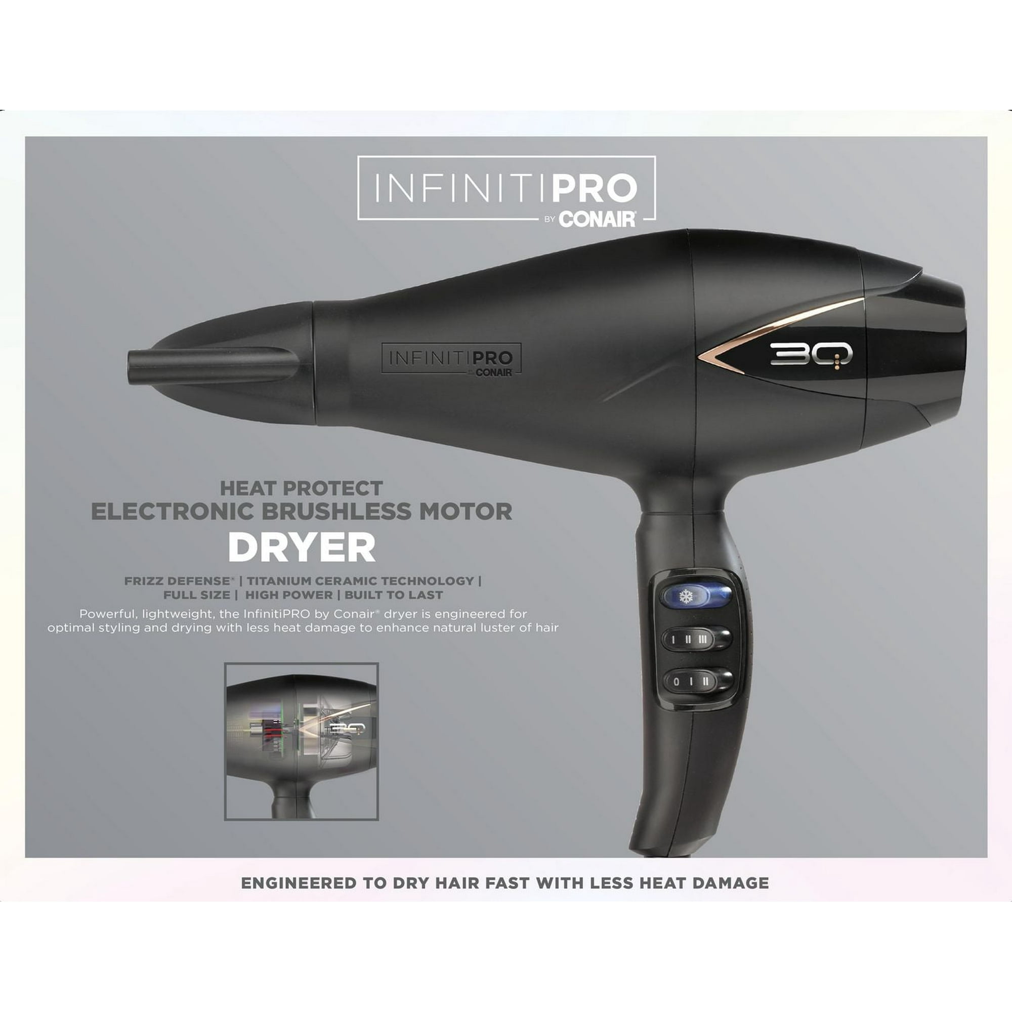 infinitiPRO by Conair 1875Watt Advanced Brushless Motor Technology