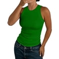 thumbnail image 2 of Endives Womens Sleeveless Tank Top Casual Ribbed Racerback Basic Top Thick Strap Shirts Tunic Tops, 2 of 5