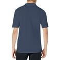 thumbnail image 4 of TQWQT Navy Polo Shirts for Men Collared Short Sleeve T Shirt Lightweight Moisture Wicking Polo Casual 3 Buttons Summer Outfits L, 4 of 4