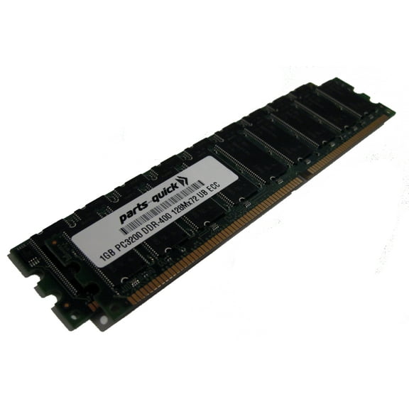 2GB Kit (2 X 1GB) DDR PC3200 400MHz 184 pin Non-ECC DIMM RAM (PARTS-QUICK BRAND)