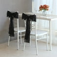 thumbnail image 6 of BalsaCircle 5 Black Polyester Metallic Fringe Chair Sashes Wedding Party Events Reception Home Decorations Supplies, 6 of 8