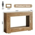 thumbnail image 2 of Fnova Table Console Style Ferme pour Entrée, Table d'Entrée Étroite en Bois de 47,2 Pouces, Assemblage Facile, Brun Pâle, 2 of 14
