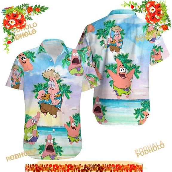 Patrick Star Hawaiian Aloha Funny Hawaiian Shirt