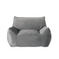 thumbnail image 3 of Aukfa Bean Bag Chair, Lazy Floor Sofa Couch for Adults Kids, Accent Sofa Chair for Gaming Reading Relaxing, Gray, 3 of 7
