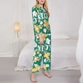 thumbnail image 3 of Fuzoiu Happy Mother's Day1 Print Women's Long-Sleeved Pajama,Lounge Button Down Nightwear,Womens Notch Collar Pajama Set-XX-Large, 3 of 7