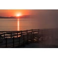 thumbnail image 2 of Frank, Jacob W. 24x17 White Modern Wood Framed Museum Art Print Titled - Sunrise at West Thum Geyser Basin, Yellowstone National Park, 2 of 4