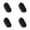 Grey*4PCS, variant on Rubber Curling Hair Brush Twist Curl Comb for Afro Curls Hair Wave Tool Braided Curly Hair Big Small Holes Durable Curling Comb for Men Women Long Short Hair - Black