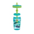 thumbnail image 2 of Nuby 2pk Thirsty Kids Super Sipper 14oz No-Spill Cup with 360° Silicone Valve & Swivel Straw, Spaceships & Animals, 2 of 8