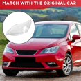 thumbnail image 4 of For Seat 2012-2017 Car Headlamp Cover Lens Headlight Shell Plexiglass Lamp Shade Transparent Lampshade Front Left, 4 of 5