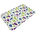 Bathroom Rugs Non Slip Washable Cute Grape Blue Green Purple Kitchen