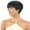#1B Natural Black, variant on Mayde Beauty Mocha Series 100% Human Hair Blend Pixie Style Wig - Bonbon