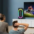thumbnail image 4 of Portable Audio Speaker Rgb Color Effects Multiple Input Ports Long Battery Operation Minimal Sound Latency Bluetooth 5.2 Wireless System, 4 of 6