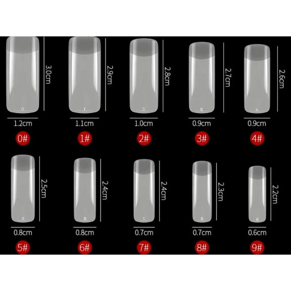 Half Cover Nails Tips French Artificial False Acrylic UV Gel Nail Tips 500 Pcs Jargod