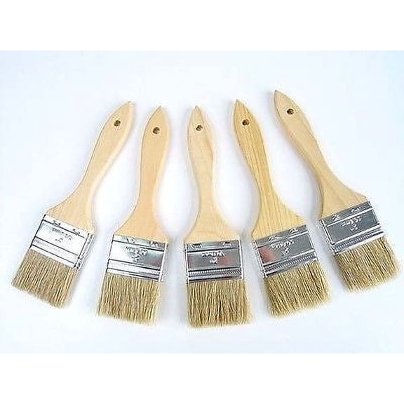 5 Pack of 3" Wide Disposable Throw Away Paint Brushes