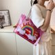 thumbnail image 1 of Bolso de playa para mujer Moda con monedero Bolsos transparentes Bolso de verano (Púrpura), 1 of 8