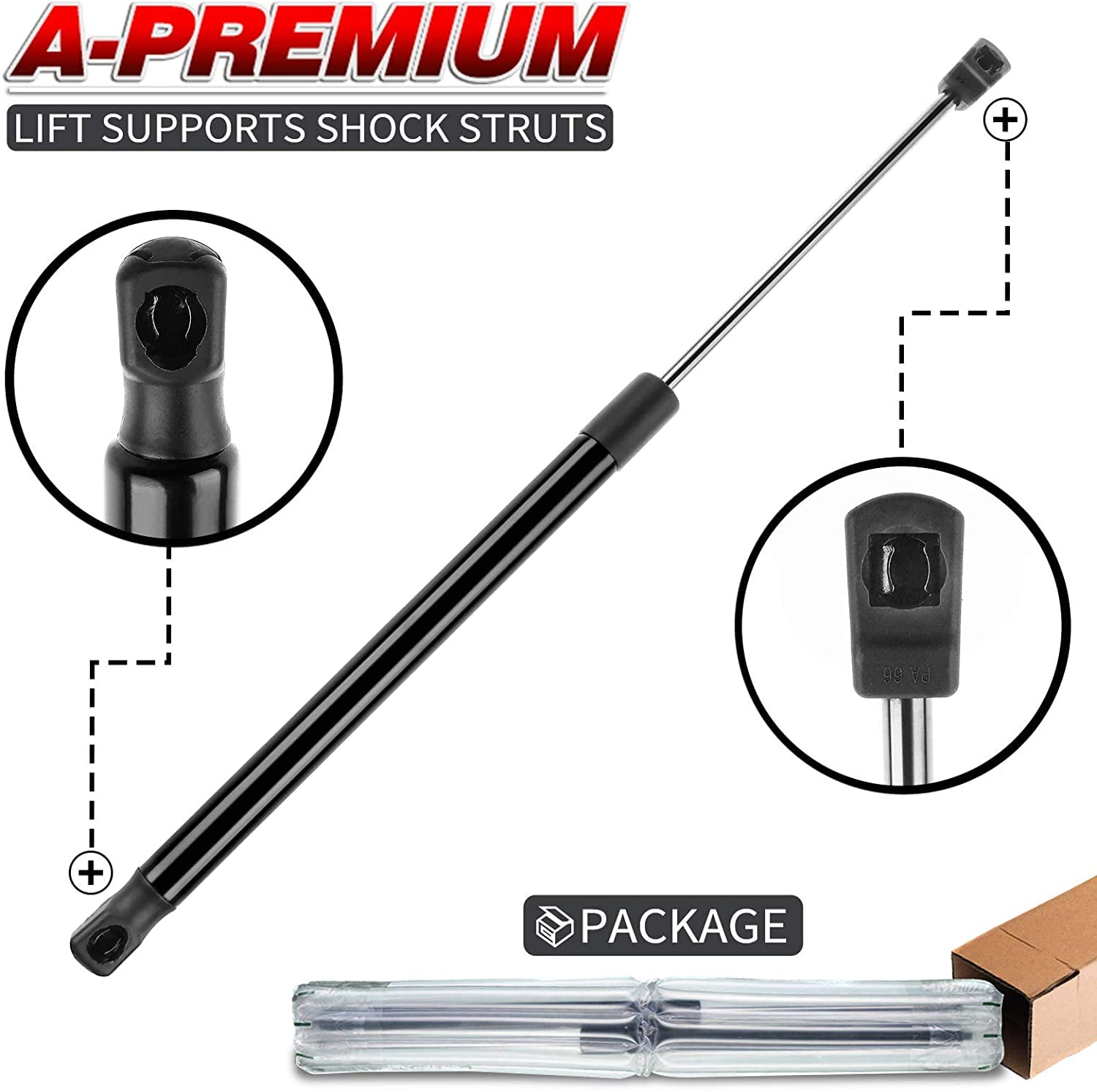 A-Premium Front Hood Lift Support Shock Strut Compatible with Audi A3 2009-2013 A3 Quattro 2006-2013 S3 2008-2012 