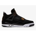 thumbnail image 4 of N I-K-E A i r-Jor-dan 4 Retro Royalty Size 6.5-12 Black Metallic Gold White 308497 032, 4 of 6