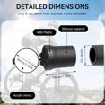 thumbnail image 2 of ZOUSSIQI Bike Mirrors, Portable Bike Mirror Handlebar Mount 360 Rotation Adjustable Bike Rearview Mirror Wide Angle BicycleHandlebar Mirrors for E Bike (32-36mm) CA919-53381, 2 of 8