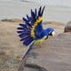 thumbnail image 2 of Figura de pájaro artificial con clip para decoración de bodas, loro azul Parrot Blue, 2 of 6