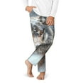 thumbnail image 2 of Xecao Majestic Snowy Wolf Print Teenagers' Pajama Pants Long Sleep Pants Soft Elastic Waist Pajama Bottoms Elastic waist with 2 Pockets 5-16 Years-XS(5-6), 2 of 6