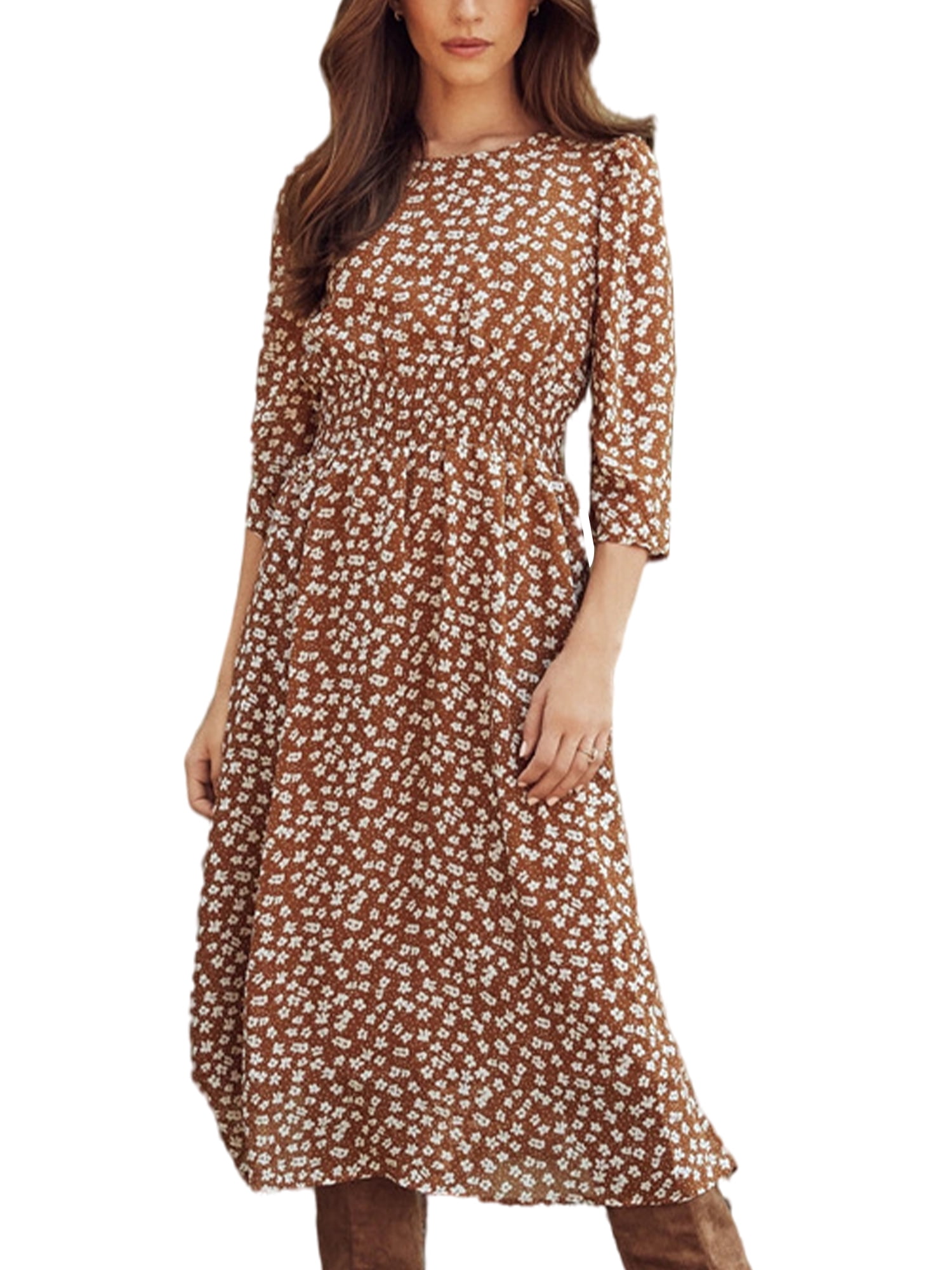 Sexy Dance A-line Print Midi Dress for 