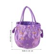 thumbnail image 2 of KAKOWELY Decorativo Violeta Con De Cordón Y Asa Para Transportar Objetos Personales, 2 of 6