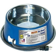 FI. HEATED ELECTRIC DOG CAT PET FARM WATER BOWL OUTDOOR WATERER STAINLESS