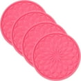 thumbnail image 3 of PENIKOKO 4Pcs Car Cup Holder Coaster Non Slip Pink PVC Car Accessories, 3 of 8