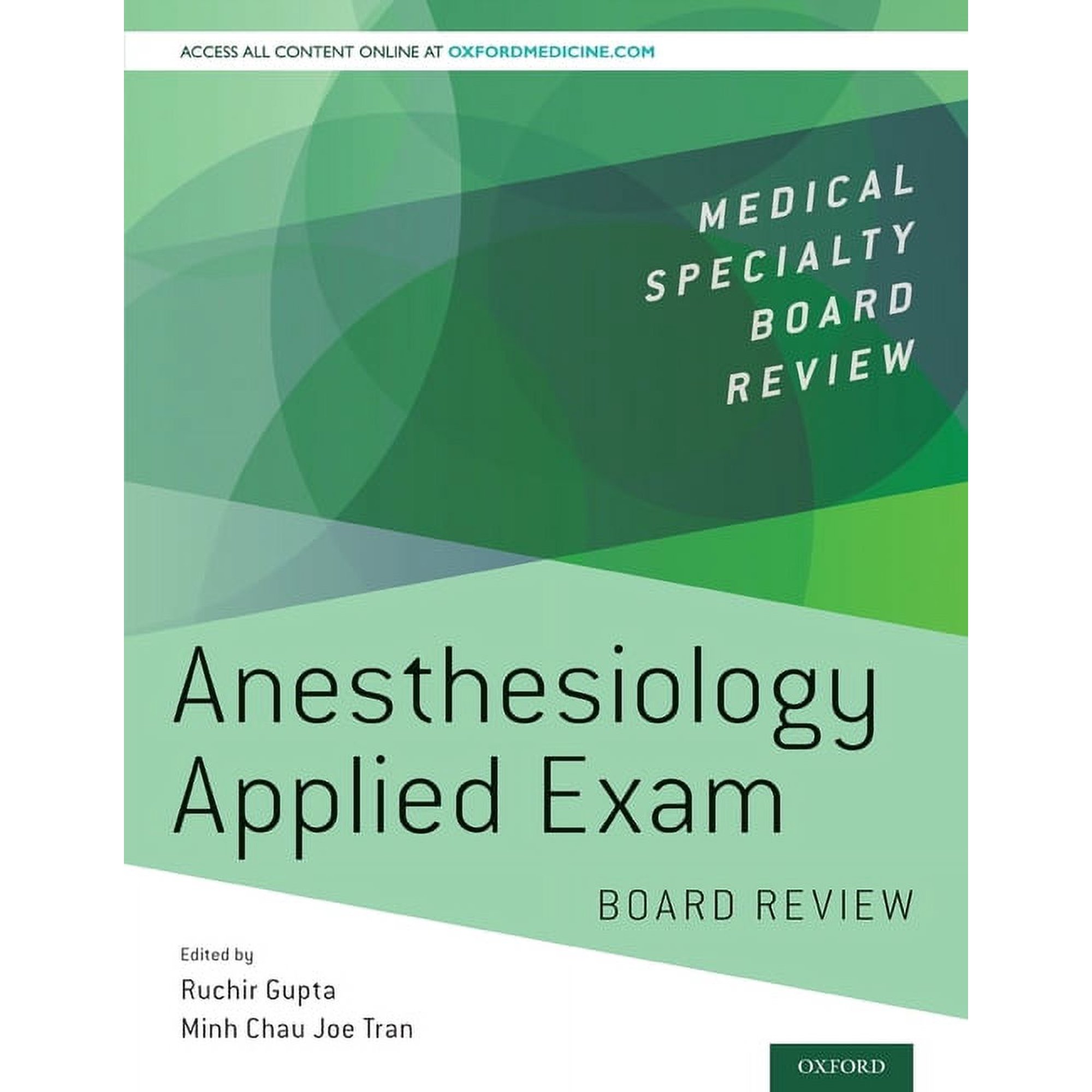 Medical Specialty Board Review Anesthesiology Applied Exam Board Review, (Paperback)