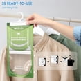 thumbnail image 6 of Absorbers 30 Pack Fresh Fragrance Hanging Closet Dehumidifier Bags Humidity Eliminator for Car Bathroom Bedroom Basement, 6 of 8