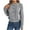 Gray, variant on Lovskoo 2024 Sweaters for Women Trendy Pullover Long Sleeve Round-Neck Blouse Knit Tops Olive Green