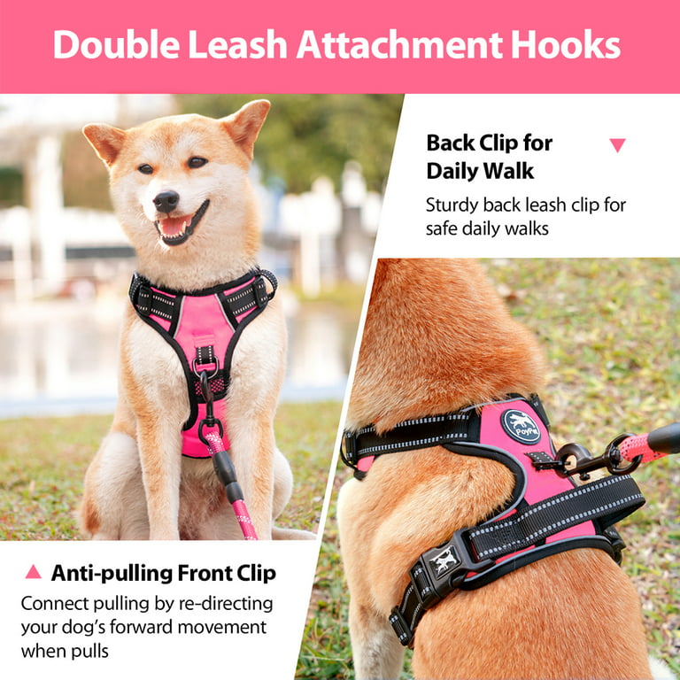 OUT OF STOCK!! COLLAR, HARNESS & LEASH PINK, ADJUSTABLE, FAST  SHIPPING!
