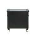 thumbnail image 2 of Mirrored Nightstand With 2 , Black & Sliver, Unveiling Exceptional Geometric Trim And Nightstand, Distinctive, 2 of 5