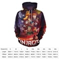 thumbnail image 2 of Ninjago Mens Womens Novelty Hoodie 3D Print Pullover Hooded Long Sleeve Sweatshirts Tops Blouse with Pocket, 2 of 8