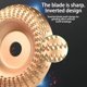 thumbnail image 4 of 3pcs Angle Grinder Polishing Pad Wood Carving Disc Set, 4 of 5